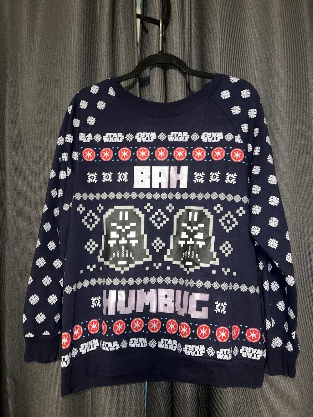 Ugly Christmas Sweater Xmas Sweatshirt Crewneck Size XL Star Wars